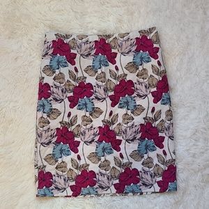 Ann Taylor Womens Skirt Size 2P Petite Multicolor Floral